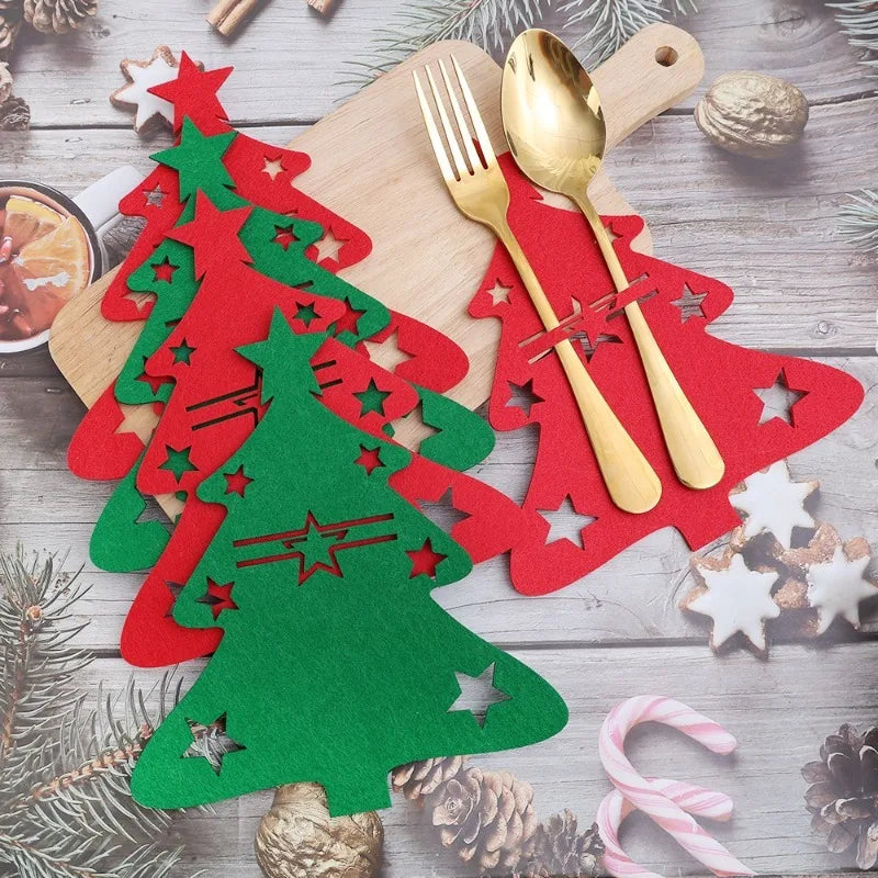 Christmas Tree Cutlery Holders – Festive Table Decor - Image 11