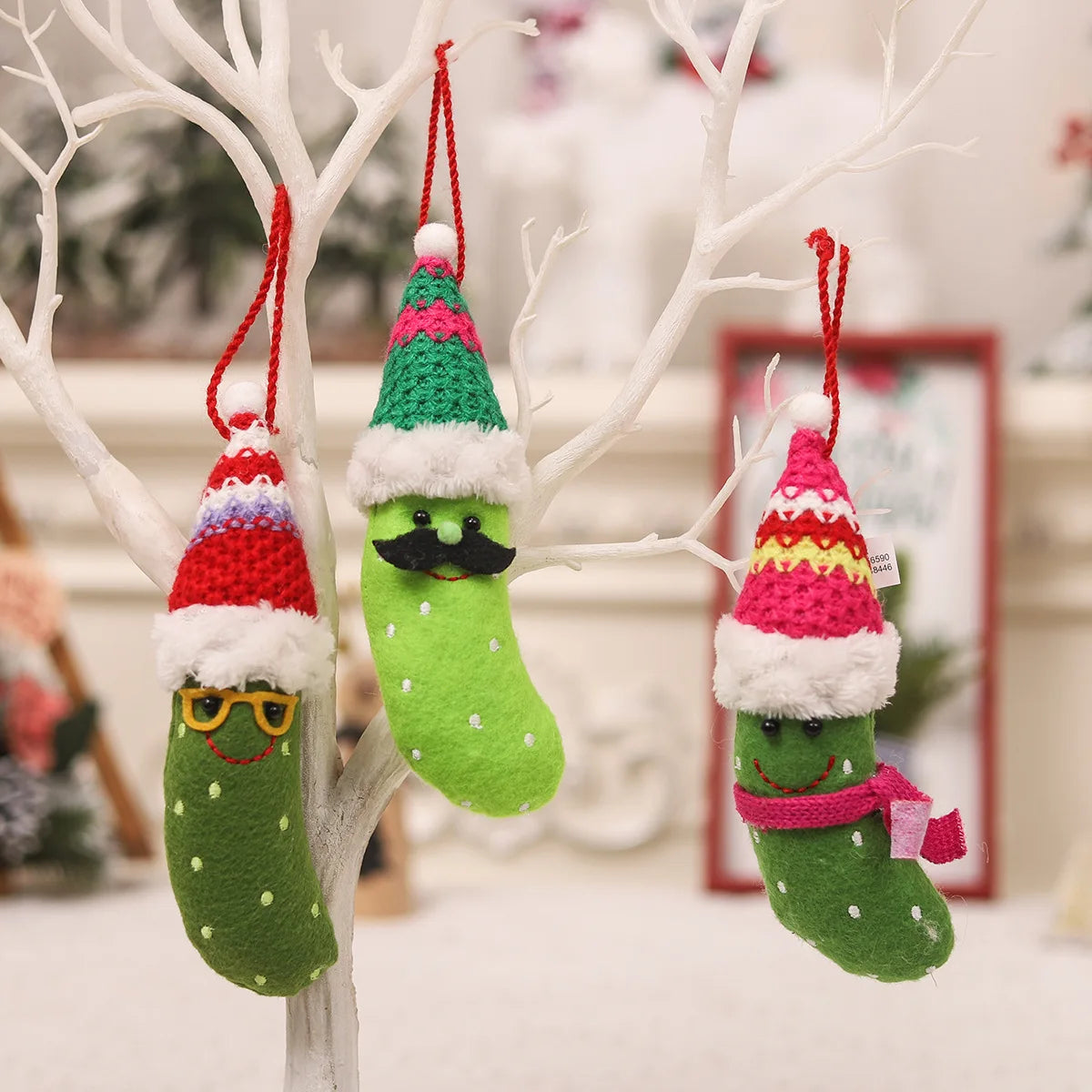 Adorable Green Banana Christmas Tree Ornaments