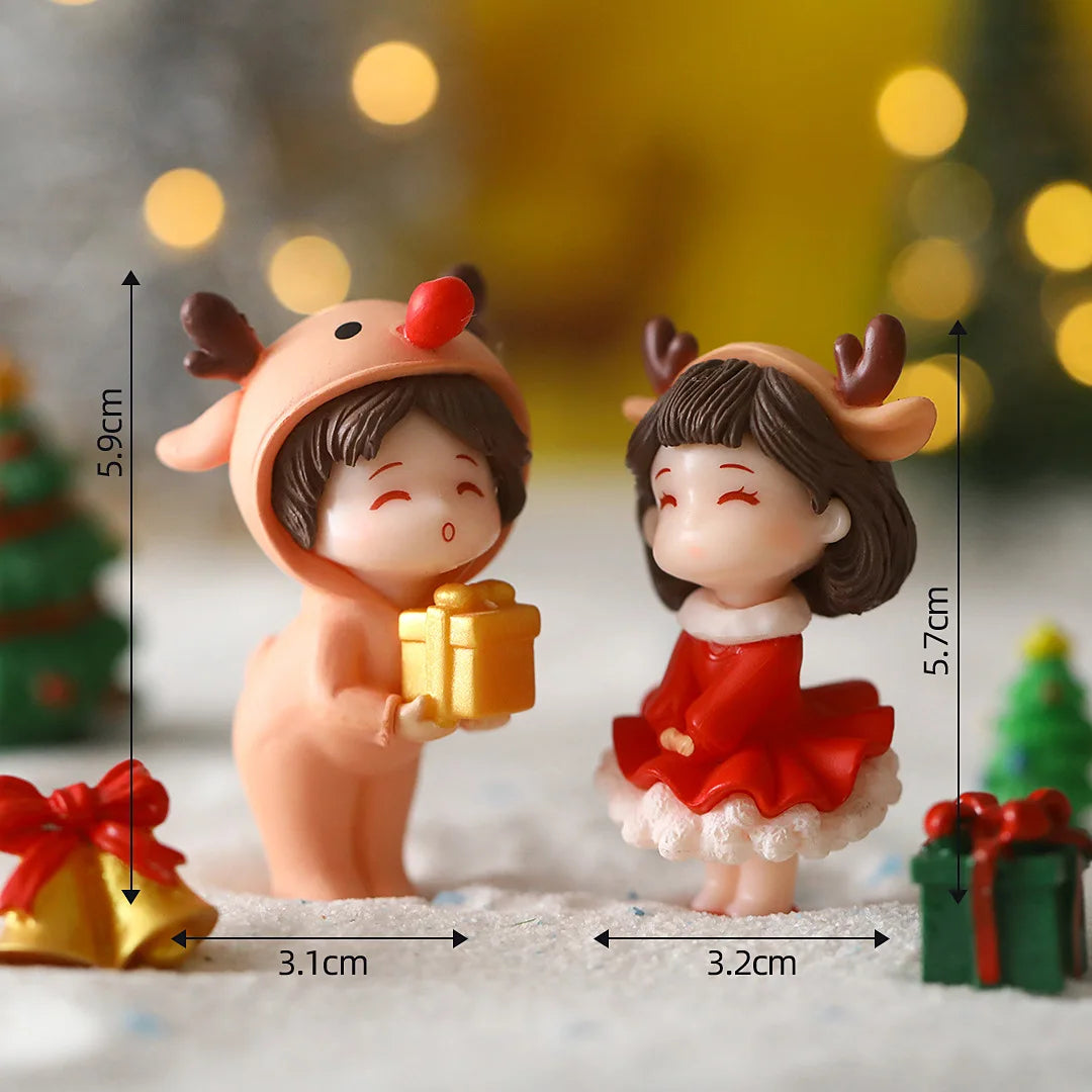500 Mini Snowy Pine Christmas Tree Ornaments - Image 2