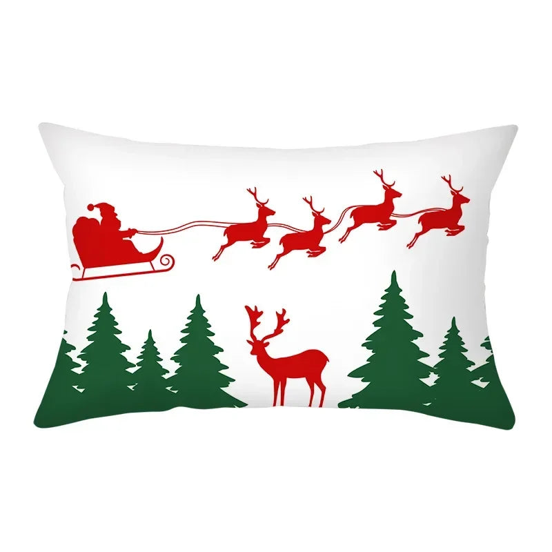 Festive Red Christmas Cushion Cover for Cozy Decor - Image 6