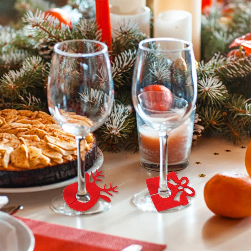 Festive Christmas Wine Glass Markers - Santa & Snowman - Image 24