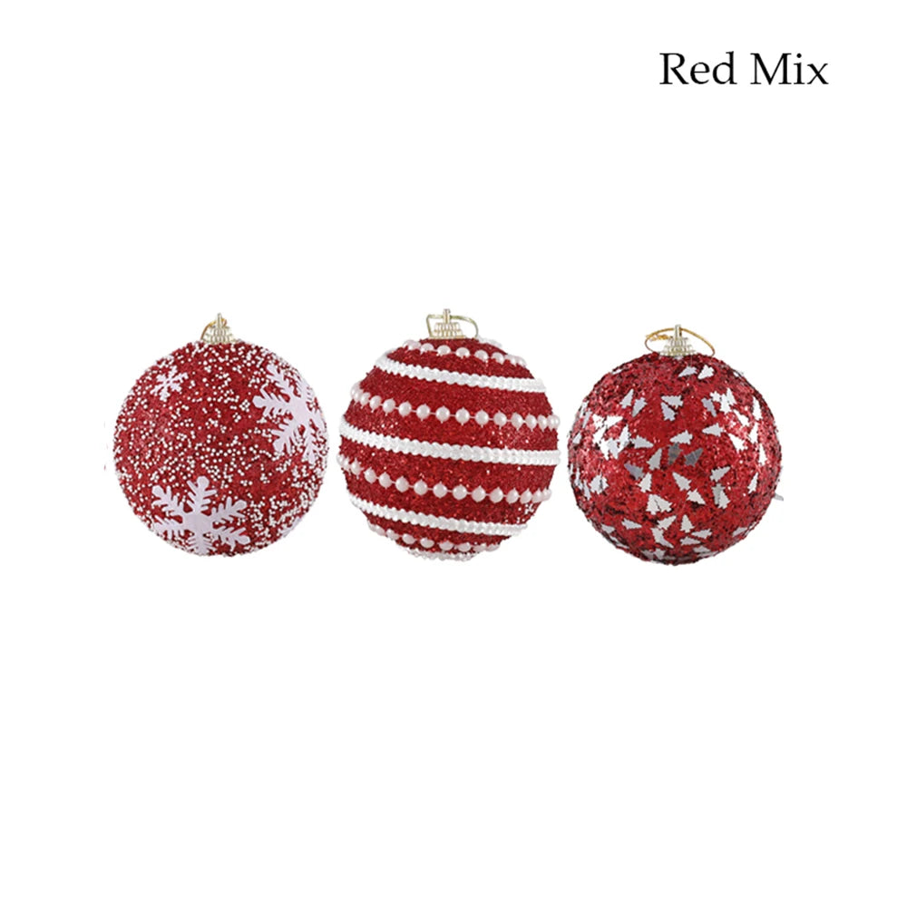 Elegant Rose Gold Christmas Ball Ornaments - 4pcs - Image 21