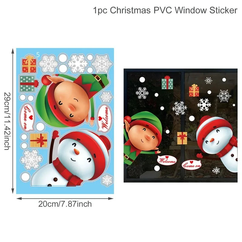 Festive Christmas Wall and Window Stickers - Image 10