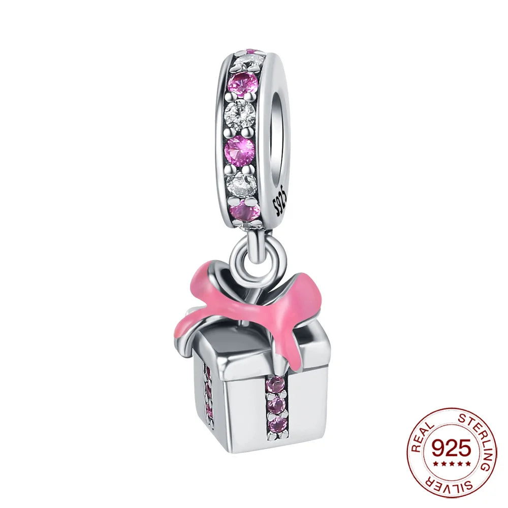 925 Silver Crystal Christmas Tree Charm for Bracelets - Image 21