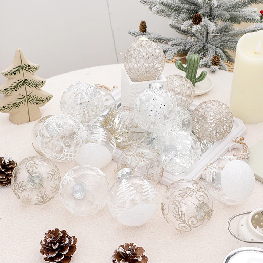 Wine Red Christmas Ball Ornaments - 9pcs Set - Image 27
