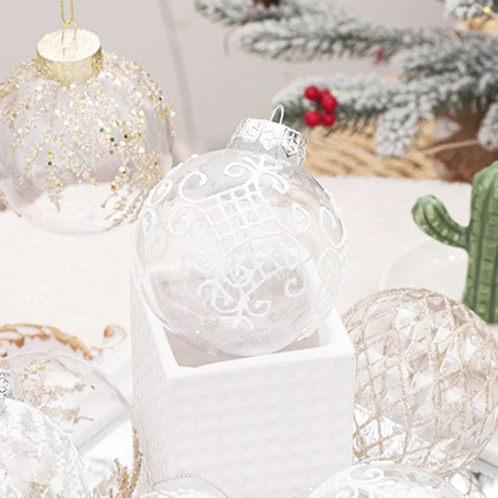 Wine Red Christmas Ball Ornaments - 9pcs Set - Image 30