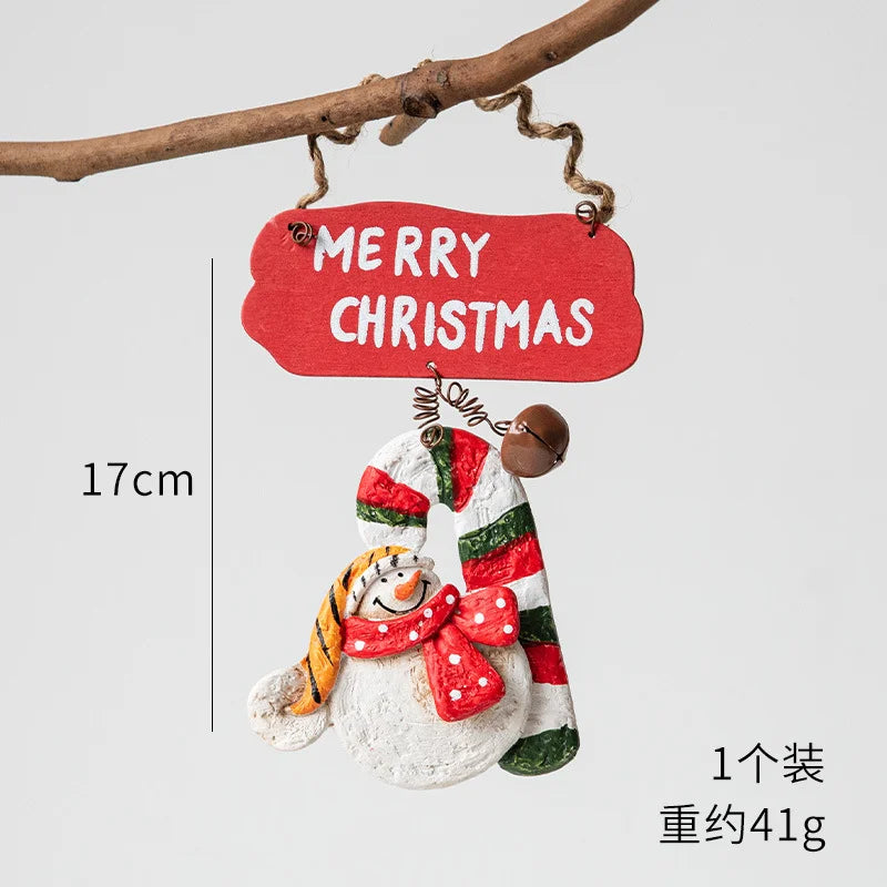 Festive Resin Christmas Sock & Snowman Ornaments - Image 38