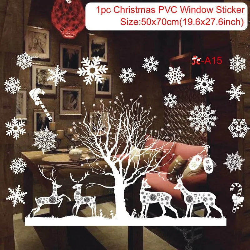 Merry Christmas Window Stickers & Wall Decor - Image 41