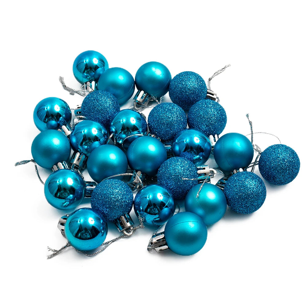 24pcs Shimmering Christmas Ball Ornaments for Tree - Image 75