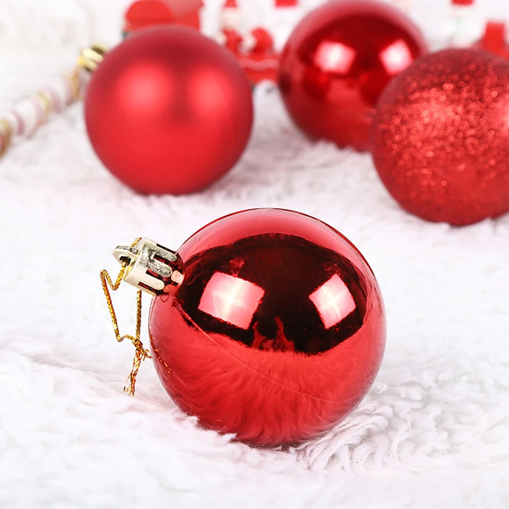 24pcs Shimmering Christmas Ball Ornaments for Tree - Image 42
