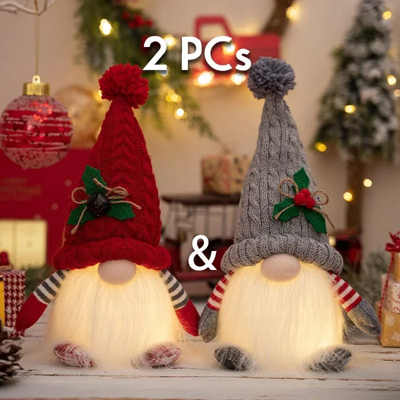 Light Up Gnome Christmas Decorations – Festive Table Ornaments - Image 8