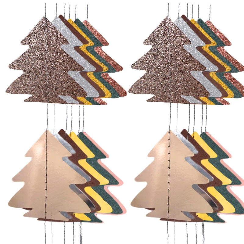 Rose Gold Glitter Christmas Tree Garland Decor - Image 19