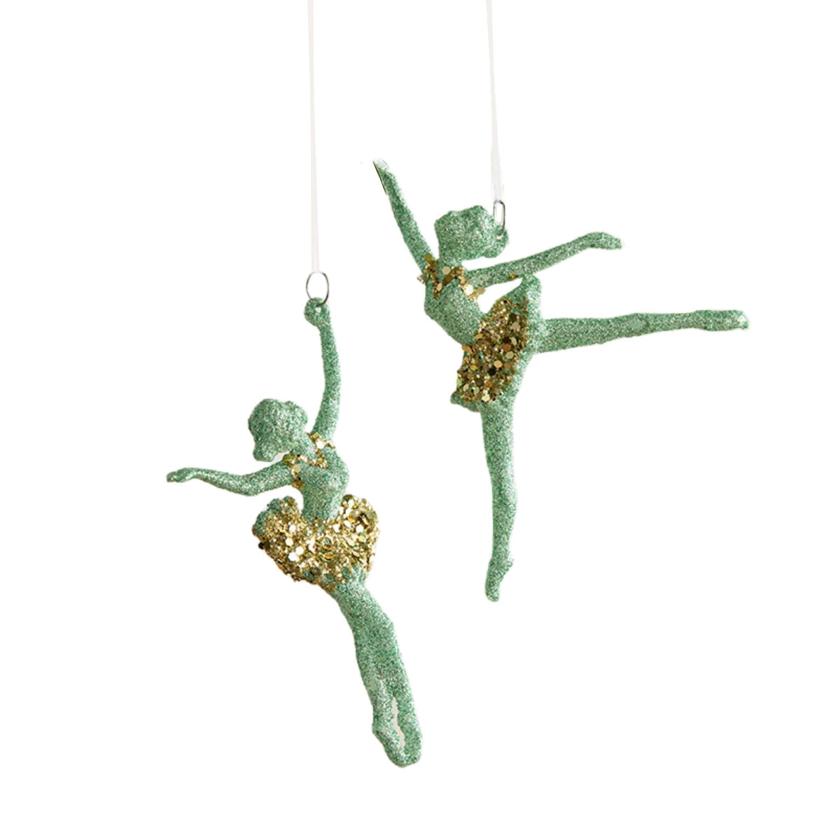 Charming Green Snowflake Bell Christmas Ornaments - Image 49