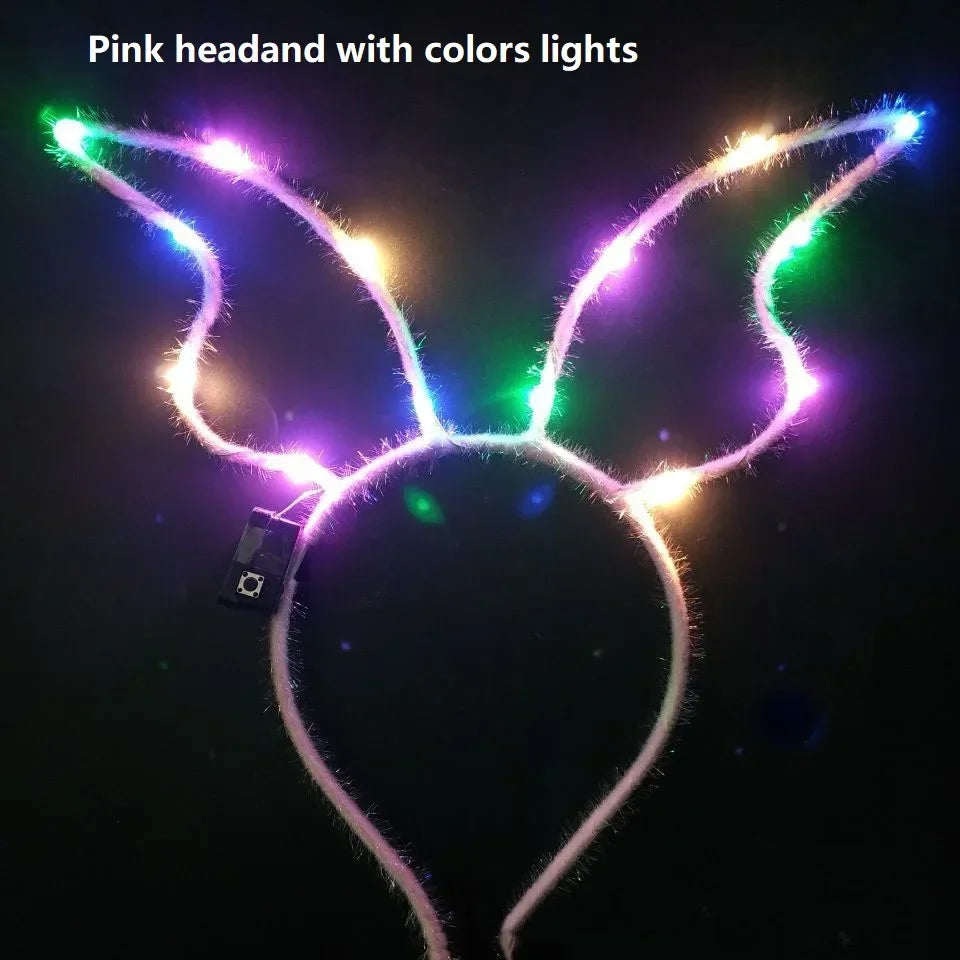 Festive LED Flashing Holiday Headband - Party Accessory - Image 8
