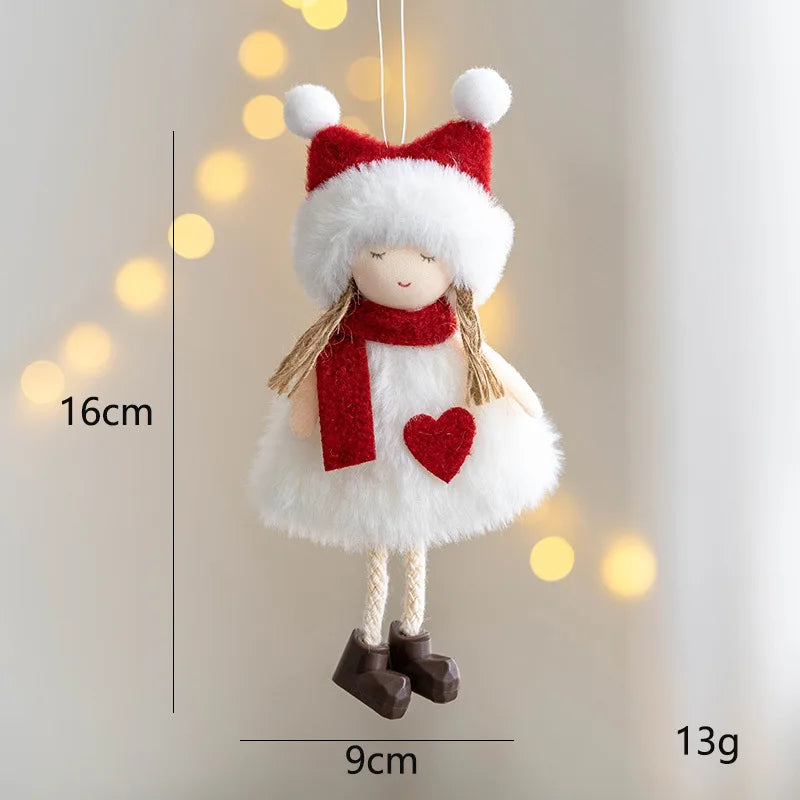 Charming Plush Angel Ornament for Christmas Decor - Image 14