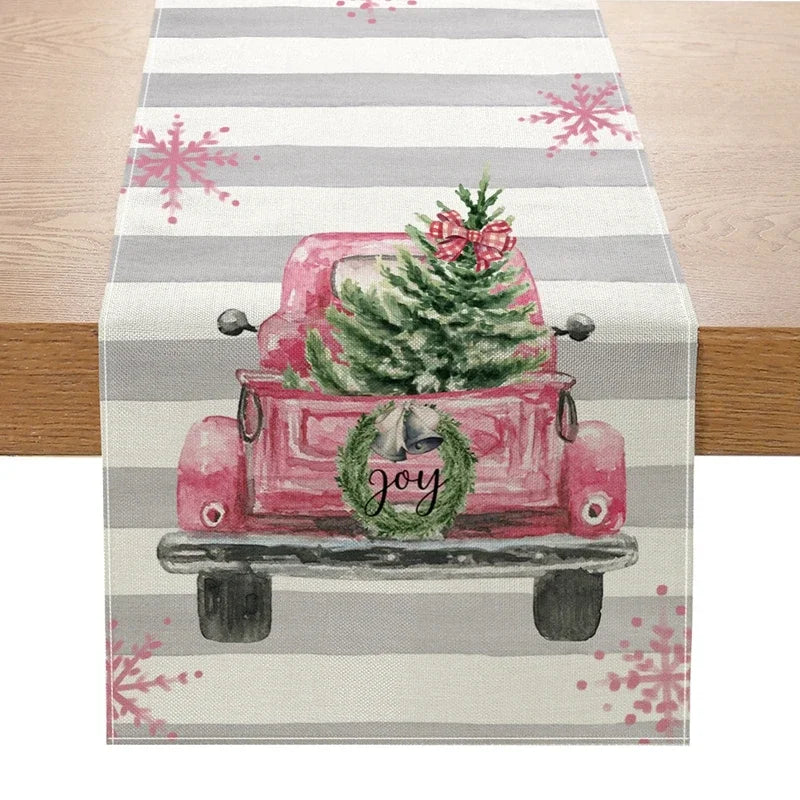 Charming Snowman Christmas Table Runner for Dining - Image 37