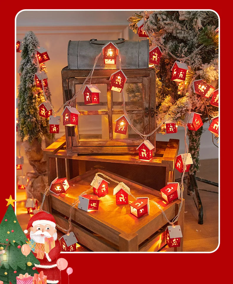 Charming Mini House LED Light String for Christmas - Image 11