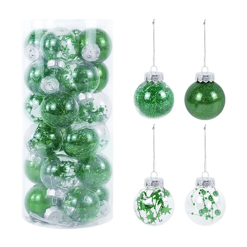 Rose Gold Christmas Tree Ball Ornaments – 6cm - Image 16