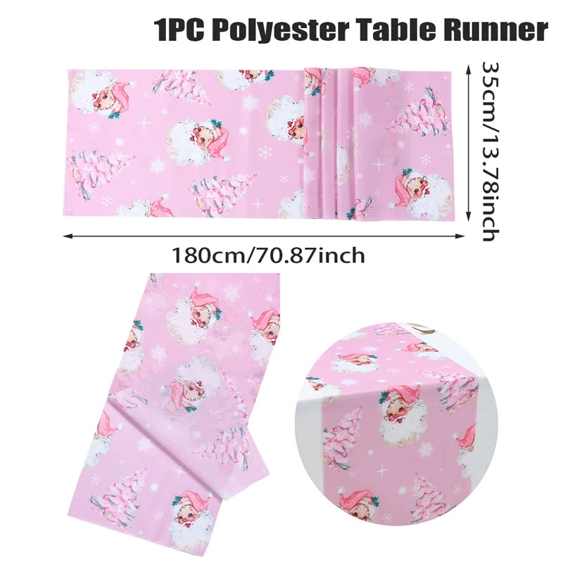 Merry Christmas Table Runner for Festive Decor - Image 8