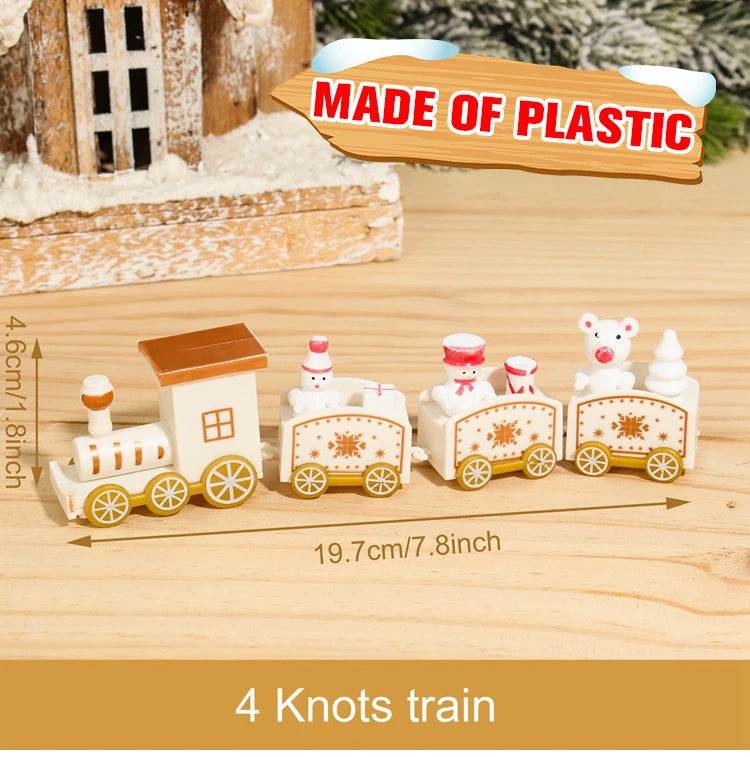 Charming Wooden Train Christmas Ornament for Home - Image 6