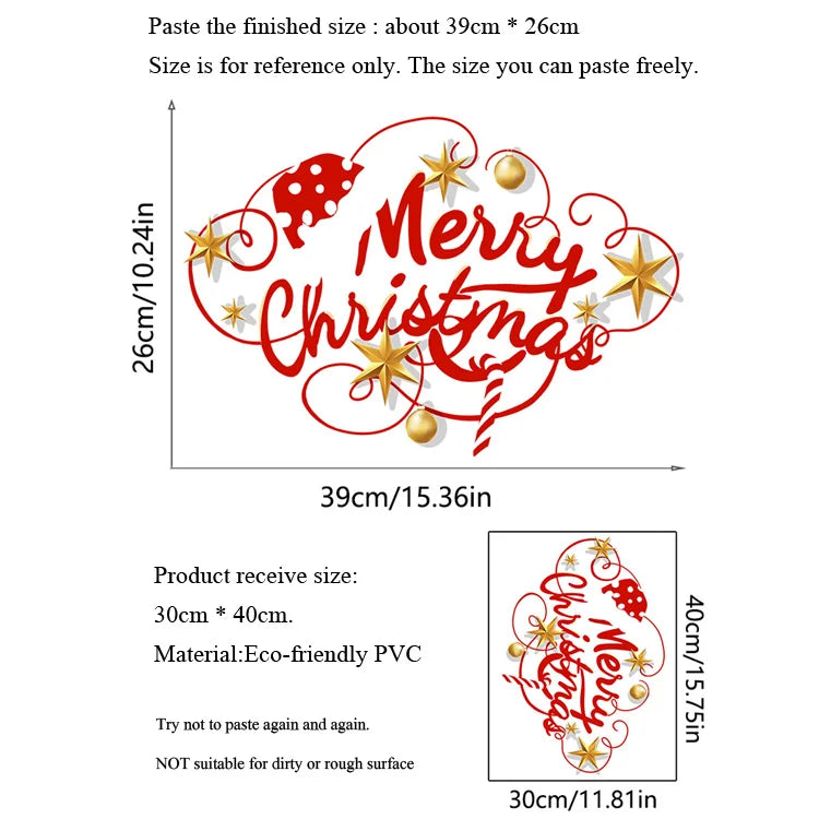 Festive Christmas Wall Stickers for Home Decor - Image 7
