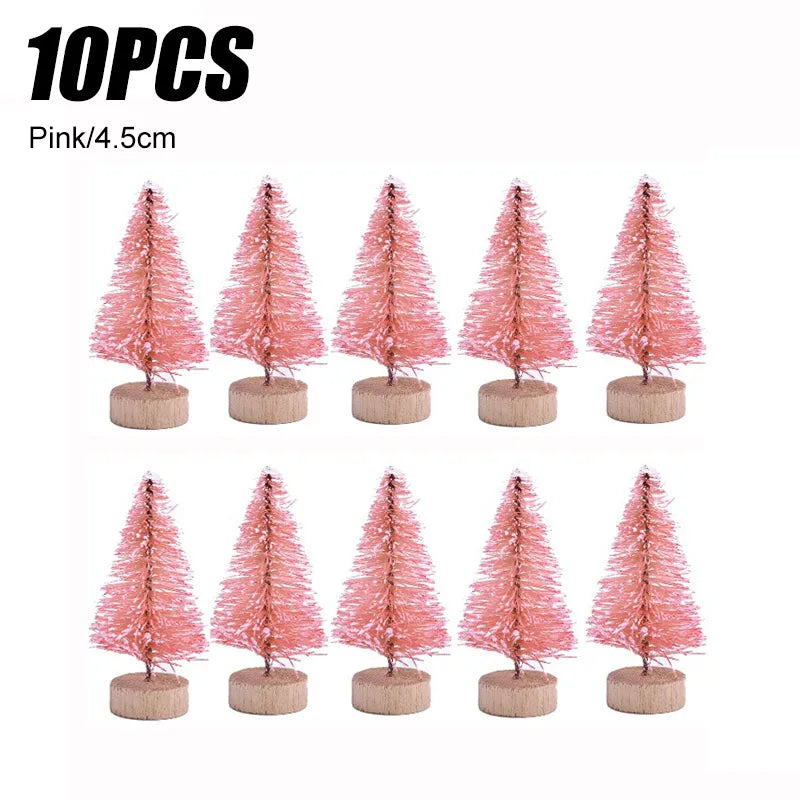500 Mini Snowy Pine Christmas Tree Ornaments - Image 19