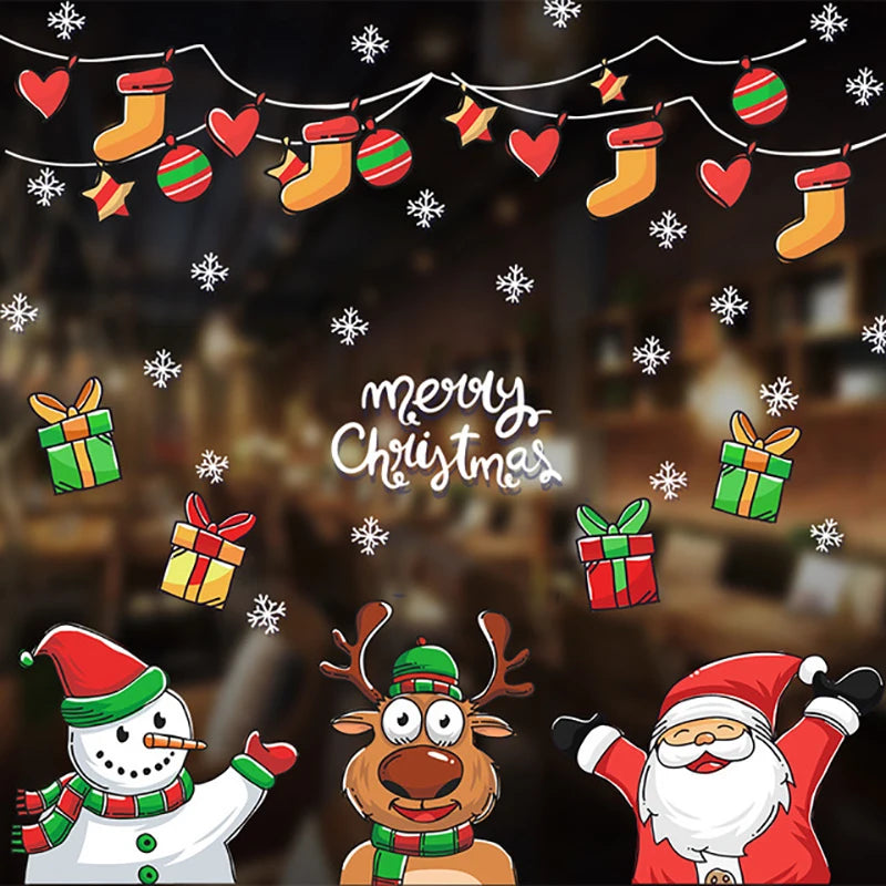 Festive Santa Wall & Window Stickers for Christmas - Image 2