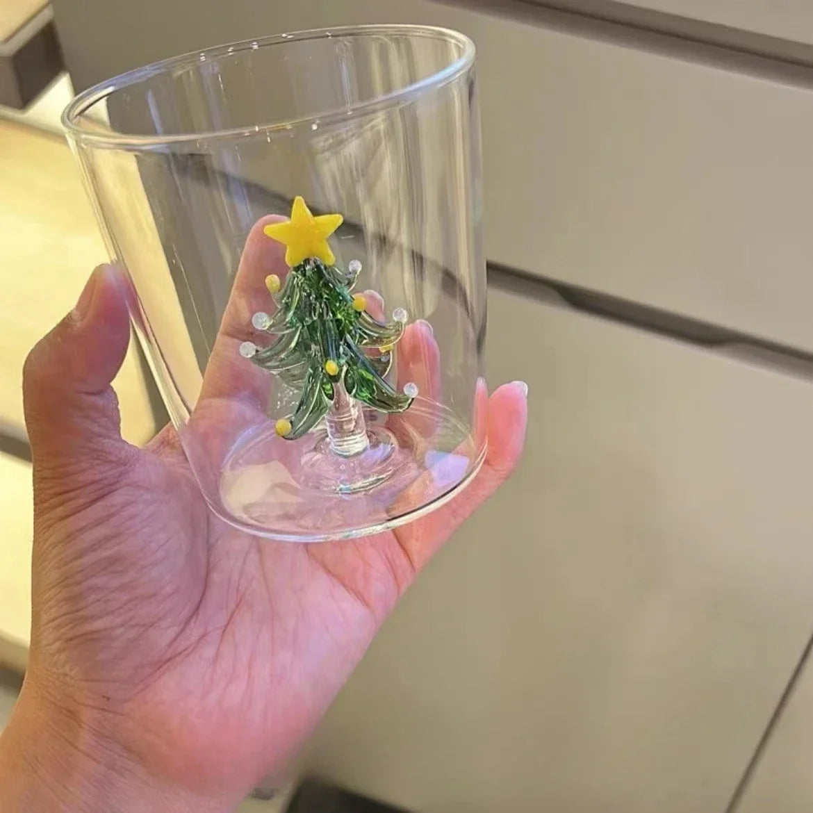 3D Christmas Tree Glass Cup - Perfect Holiday Gift! - Image 6