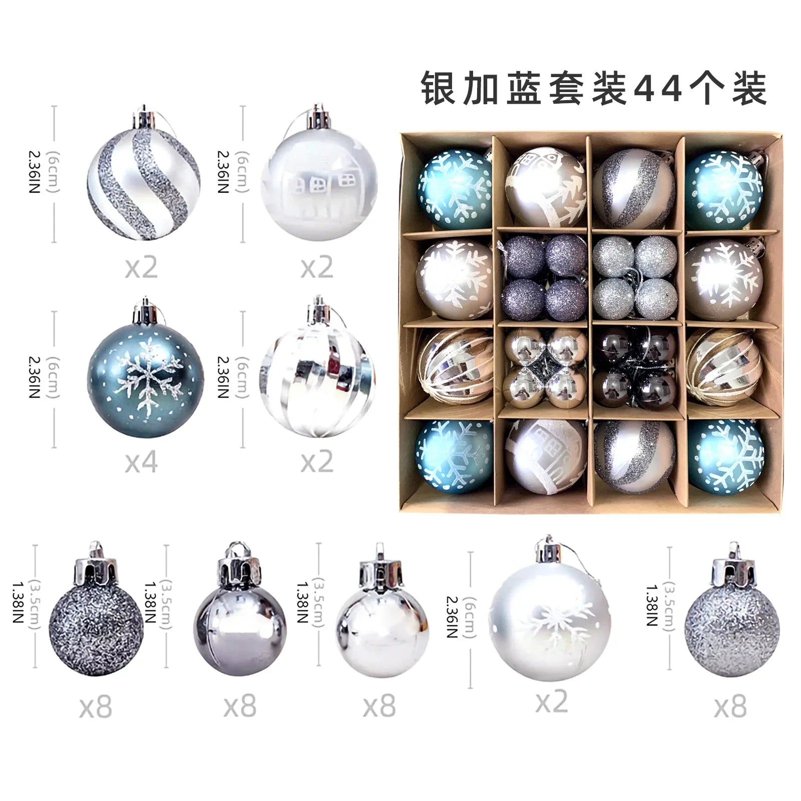 Large Golden Red Christmas Baubles for Festive Decor - Image 11