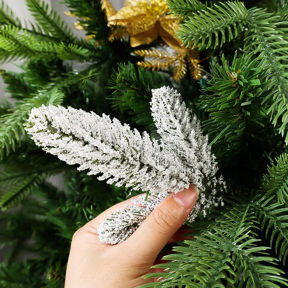 10/5Pcs Snowy Pine Branches for Christmas Decor - Image 9