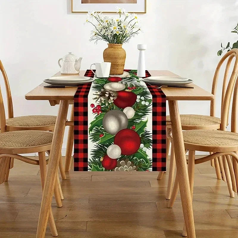 Charming Snowman Christmas Table Runner for Dining - Image 29