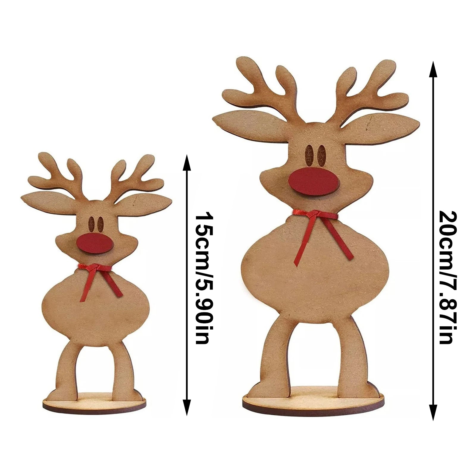 Personalized Christmas Reindeer Tabletop Decor - Image 8