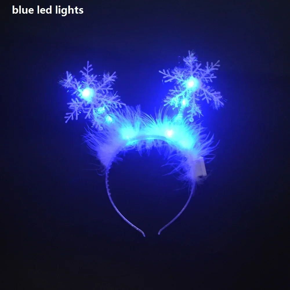Festive LED Flashing Holiday Headband - Party Accessory - Image 23