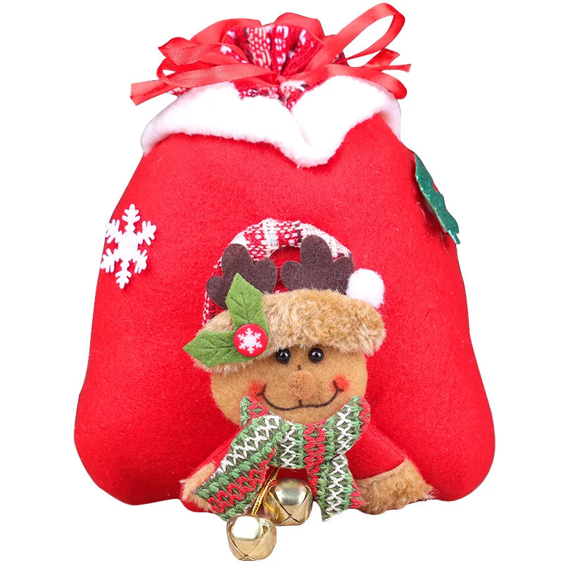 Festive Cartoon Santa & Snowman Christmas Gift Bags - Image 4