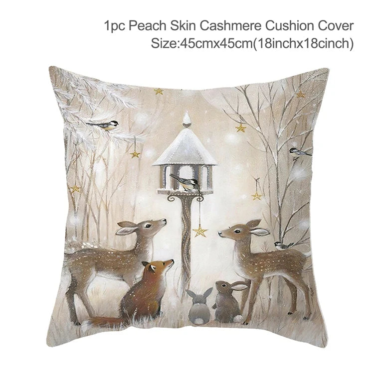 Festive 45cm Christmas Pillowcase Cushion Cover - Image 29