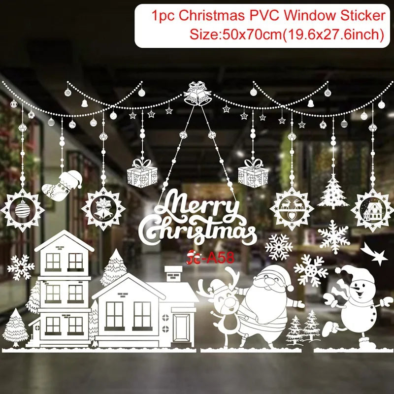Festive Christmas Wall and Window Stickers - Image 25