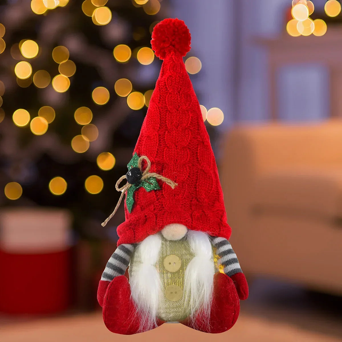 Light Up Gnome Christmas Decorations – Festive Table Ornaments - Image 24