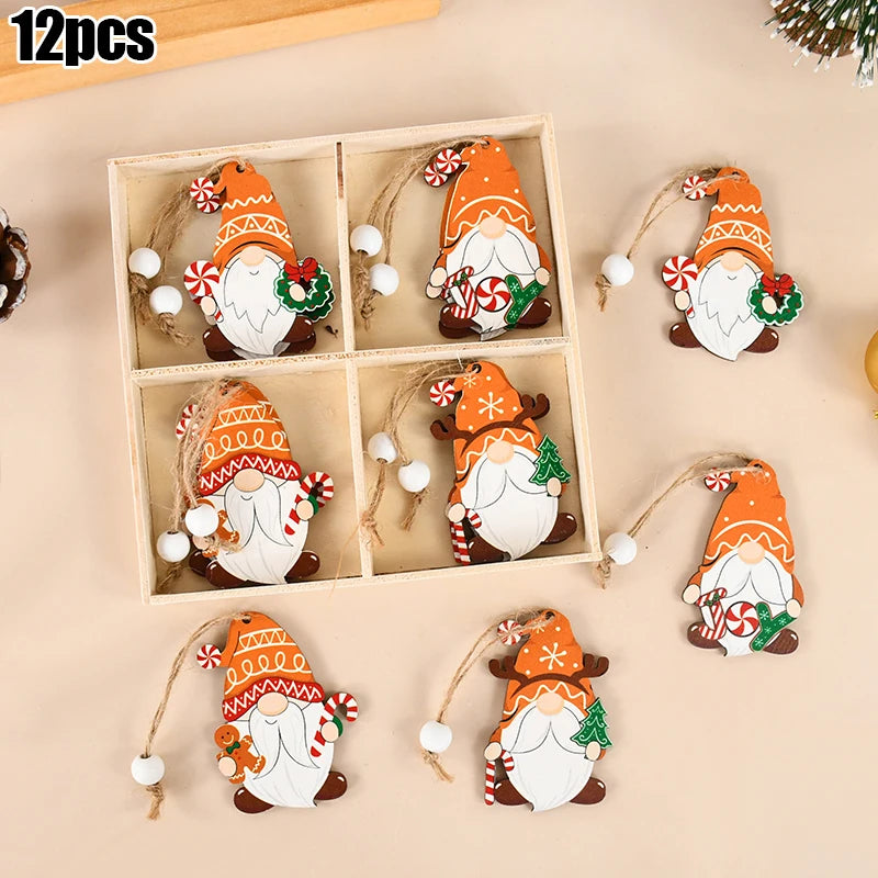 Festive Wooden Nutcracker Soldier Tree Ornaments - Image 17