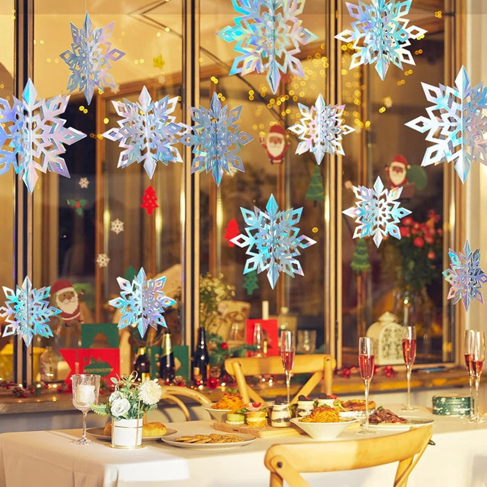6Pcs Snowflake Hanging Ornaments for Christmas Decor - Image 10