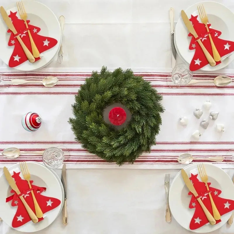 Christmas Tree Cutlery Holders – Festive Table Decor - Image 19
