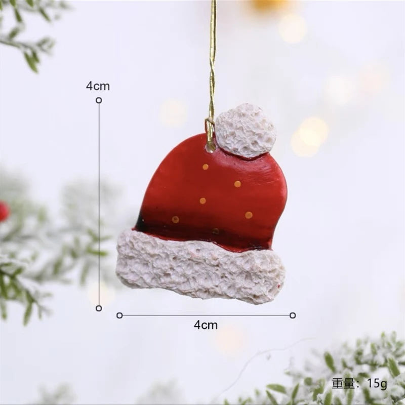 Festive Resin Christmas Sock & Snowman Ornaments - Image 12