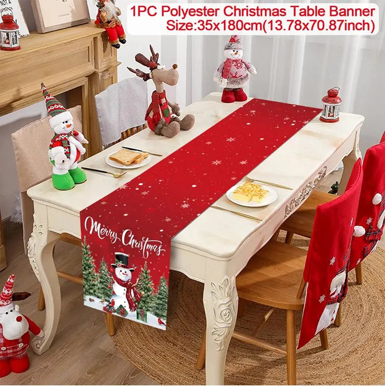 Festive Christmas Table Runner for Holiday Decor - Image 2