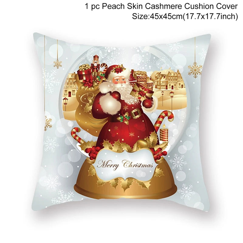Festive 45cm Christmas Pillowcase Cushion Cover - Image 44