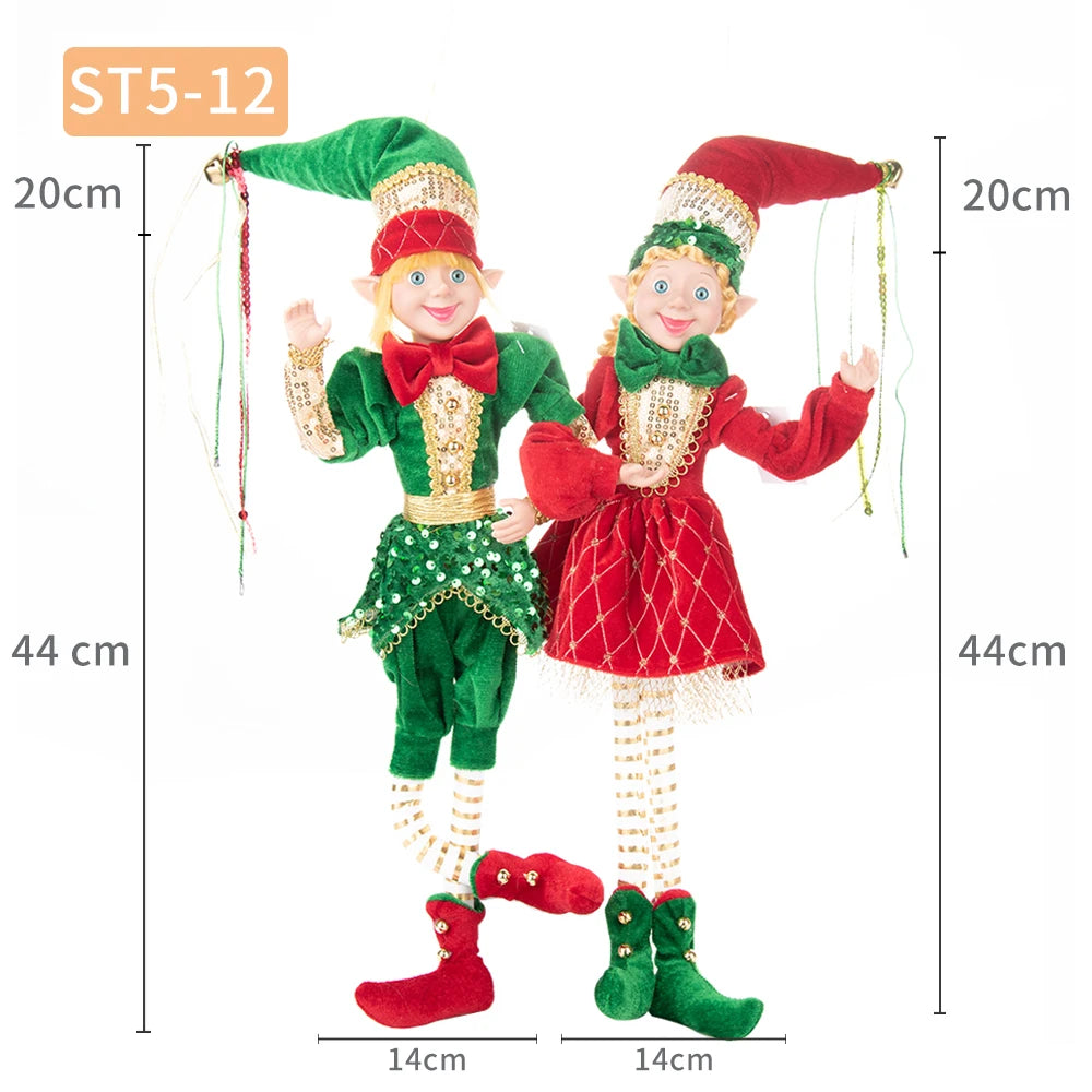 Festive Handmade Plush Elf Dolls - Perfect Gift! - Image 2