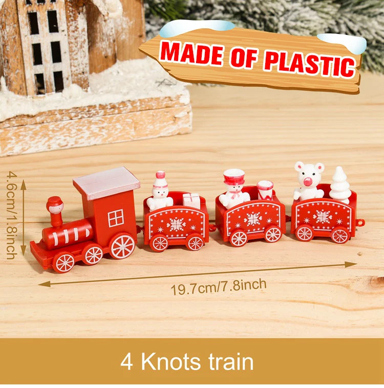 Charming Wooden Train Christmas Ornament for Home - Image 4