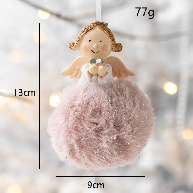 Festive Angel Baby Plush Doll Ornament - Image 29