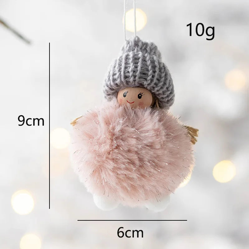 Festive Angel Baby Plush Doll Ornament - Image 38
