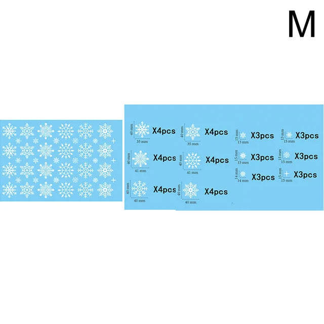 Festive Christmas Window Stickers: Santa & Snowflakes - Image 19