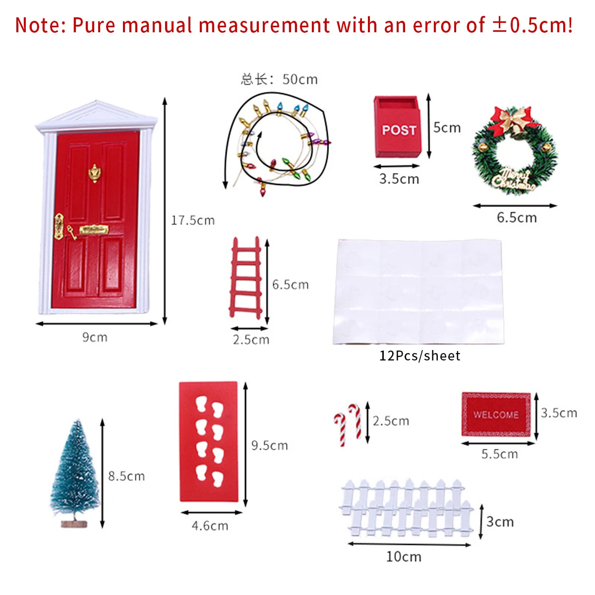 Enchanting Wooden Elf Door Kit for Christmas Decor - Image 22