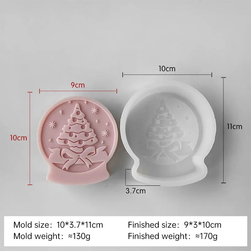 DIY Christmas Tree Crystal Ball Silicone Mold - Image 6